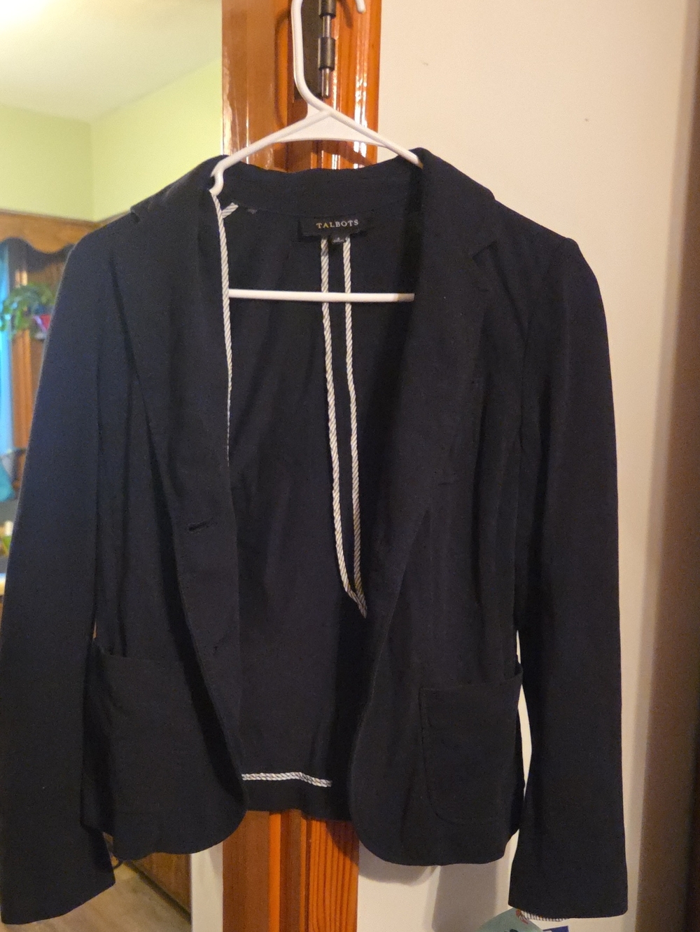 Talbots Black Tailored Women's Blazer Size Medium